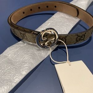 Stunning Beige GG Kids Supreme Belt